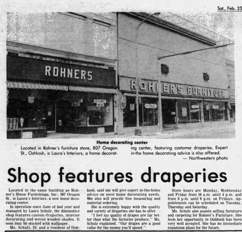 An advertisement for our draperies.